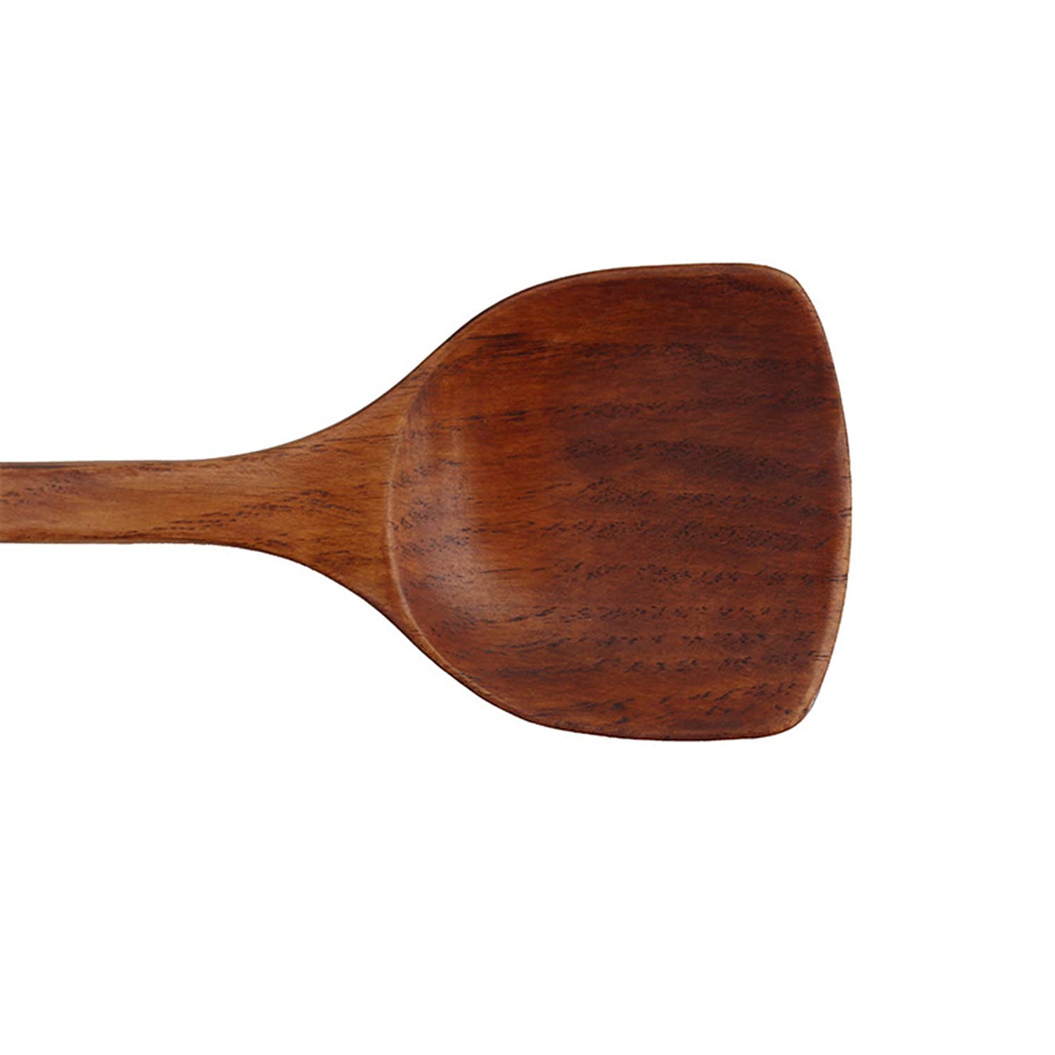 Wooden Wok Spatula, Long Handle 39cm 2Pcs, Brown, Small - Image 5