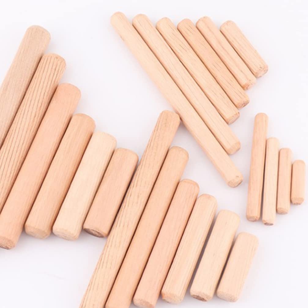 Wooden Dowel Pins 100pcs Beige Wood for Drawer Repairs
