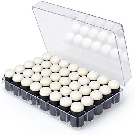 LIPROFE 40Pcs Finger Sponge Daubers Set Multifunctional Drawing Ink Crafts Chalk for Adults Office Children Students School Darwing DIY Craft Finger Stamping with Box