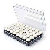 LIPROFE Finger Sponge Dauber with Storage Case for Painting Ink Crafts Chalk Card Making Pack of 40