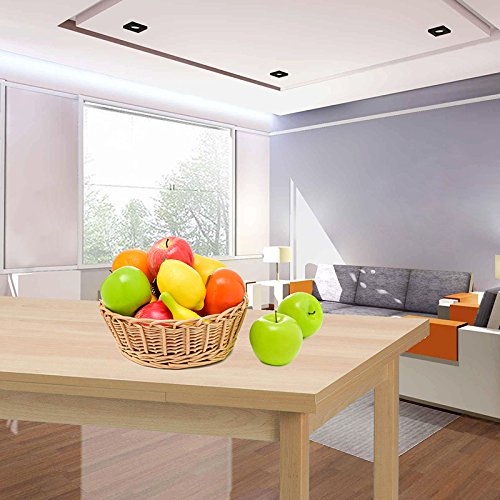 Firlar 10 Pcs Artificial Fruits, Lifelike Simulation Green Apple Fake Fruit Home Kitchen Cabinet Decoration