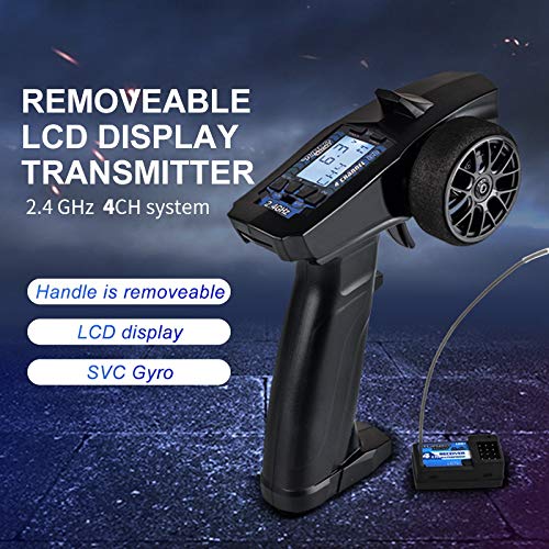 P32 Turbo Rennen 91803G-C 2.4G 4CH VT System LCD Display Radio Zender Afstands Bediening Met Ontvanger Voor Rc Auto Boot