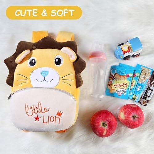 Image of ADISA Kids Backpack Toddler Bag Back Pack Plush Cartoon for Girls and Boys 1-5 Years