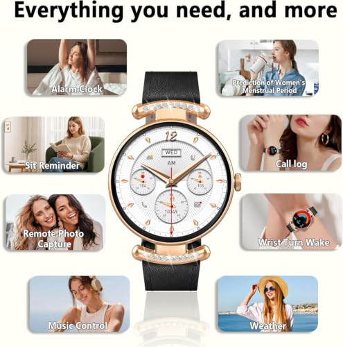 Jugeman Smartwatch Damen Fitnessuhr Bluetooth Anrufe IP68 Wasserdicht – Ansicht 6