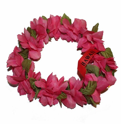 Rainview Creations Hawaii Floral Headband-haku Lei Elastic Hawaiian Haku Leis Headdress Color Pink