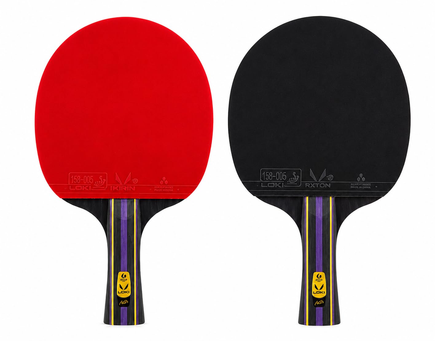 Loki Table Tennis Racket with Kirin Carbon Blade | RXTON 1 & Kirin 1 Rubber | Professional Handmade After Order | Tournament Ready | ITTF Approved | Free Loki Case-image-17