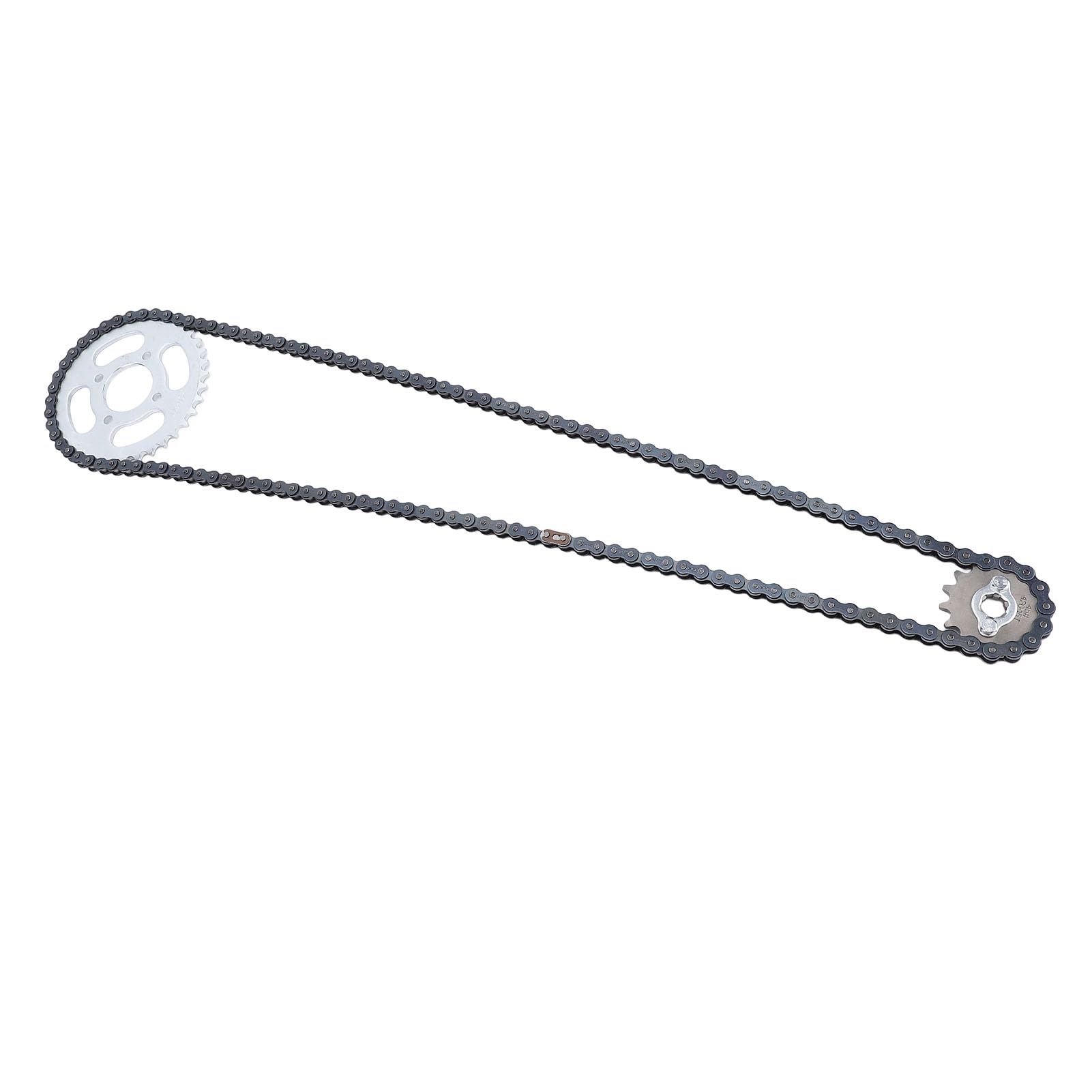 Juego de Cadena de Piñón de Aleación de Acero 420 15T 37T, Kit de Piñón Delantero y Trasero para ATV Quad Bike
