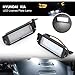 NSLUMO Lot de 2 feux de plaque d'immatriculation à LED pour Hyundai I20 Veloster FS 11-15 XG 30 98-05 Terracan HP 01-06