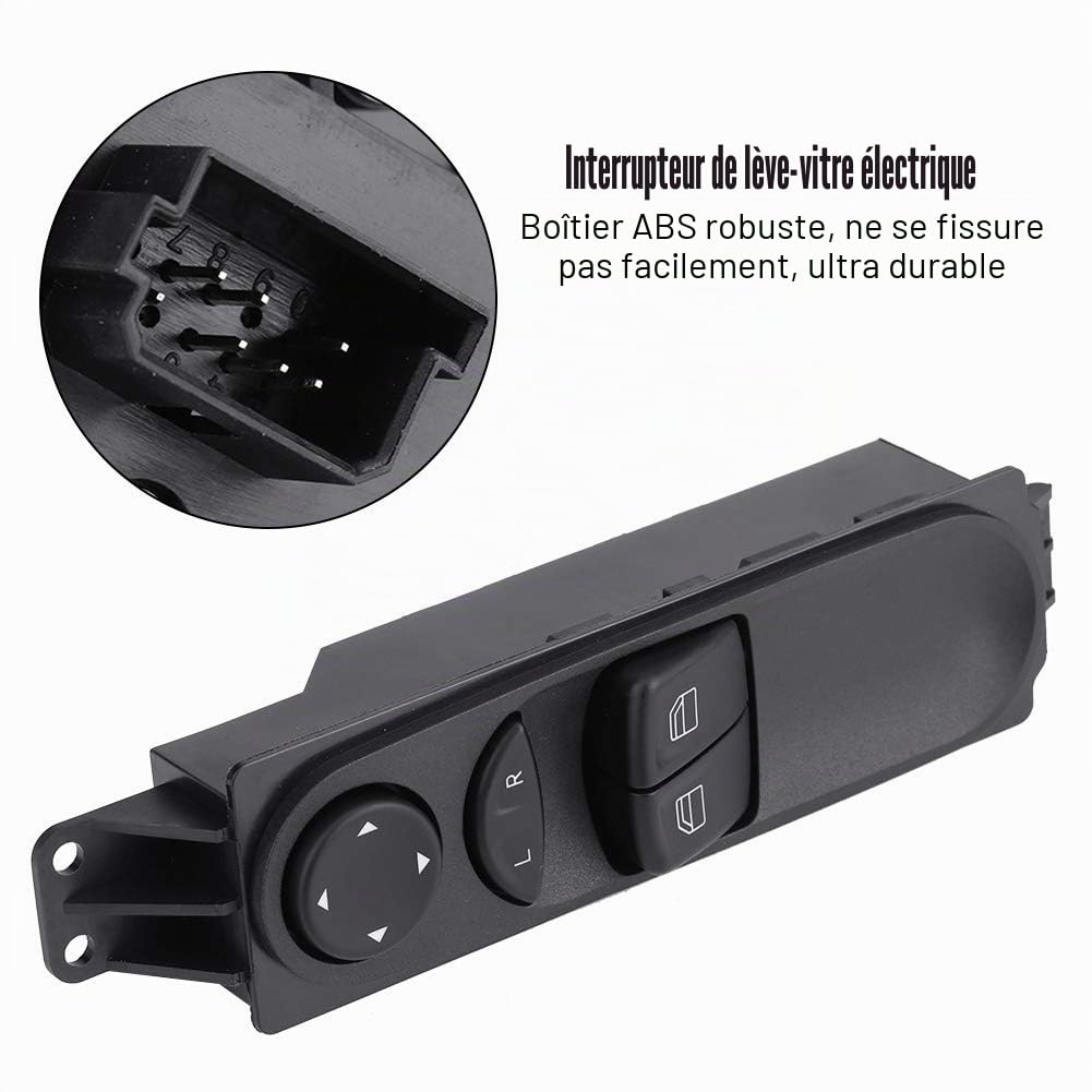 Interrupteur Fenêtre Conducteur Vito W639 2003-2014, Commutateur Contrôle Électrique Vitre Principale, Pièce Remplacement CompatibleViano