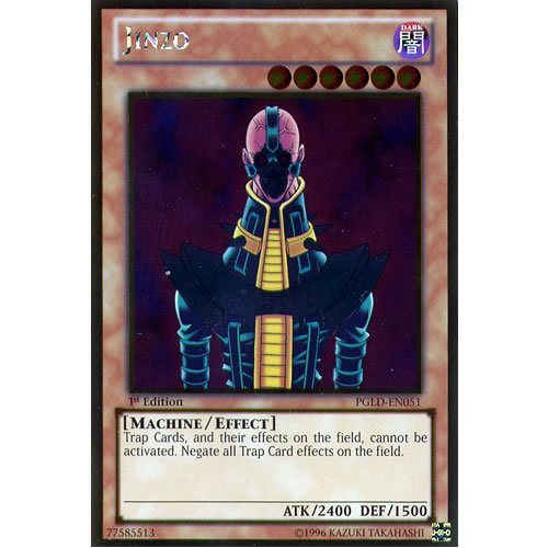 PGLD-EN051 1st Ed Jinzo Gold Rare Card Premium Gold Yu-Gi-Oh Single Card