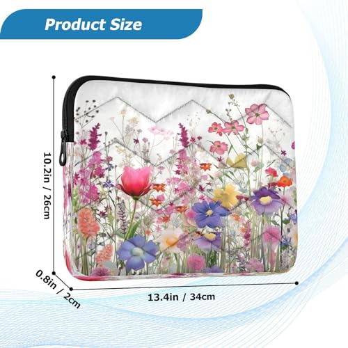 Funda para portátil con diseño floral para 13-14 pulgadas miniatura 3