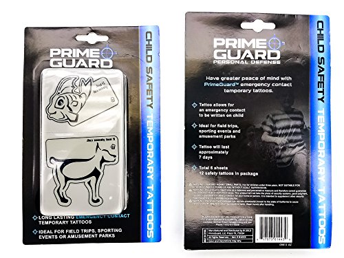 Child Safety Tattoos Stick Contact and Emergency Info On Your Kid with Temporary Tattoos