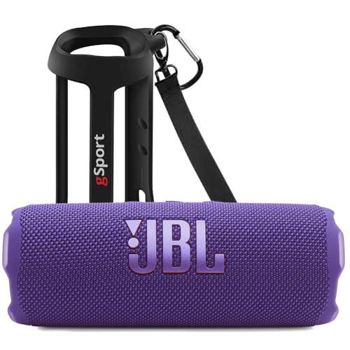 Image of JBL FLIP 7 Waterproof Portable Speaker Bundle with gSport Silicone Sleeve (Purple)