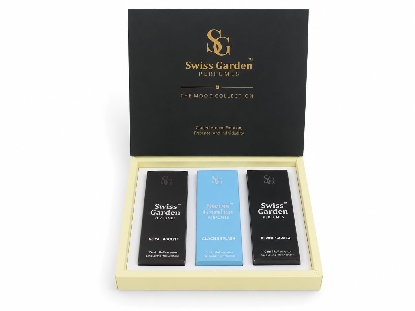 Bold Edit Signature Trio | Non-Alcoholic Roll-On Attar Gift Set for Men | 3x10ml Royal Ascent, Glacier Splash, Alpine Savage | Luxury Gifting Set-picture-49