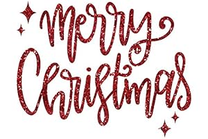 Merry & Bright Christmas Iron on Transfers