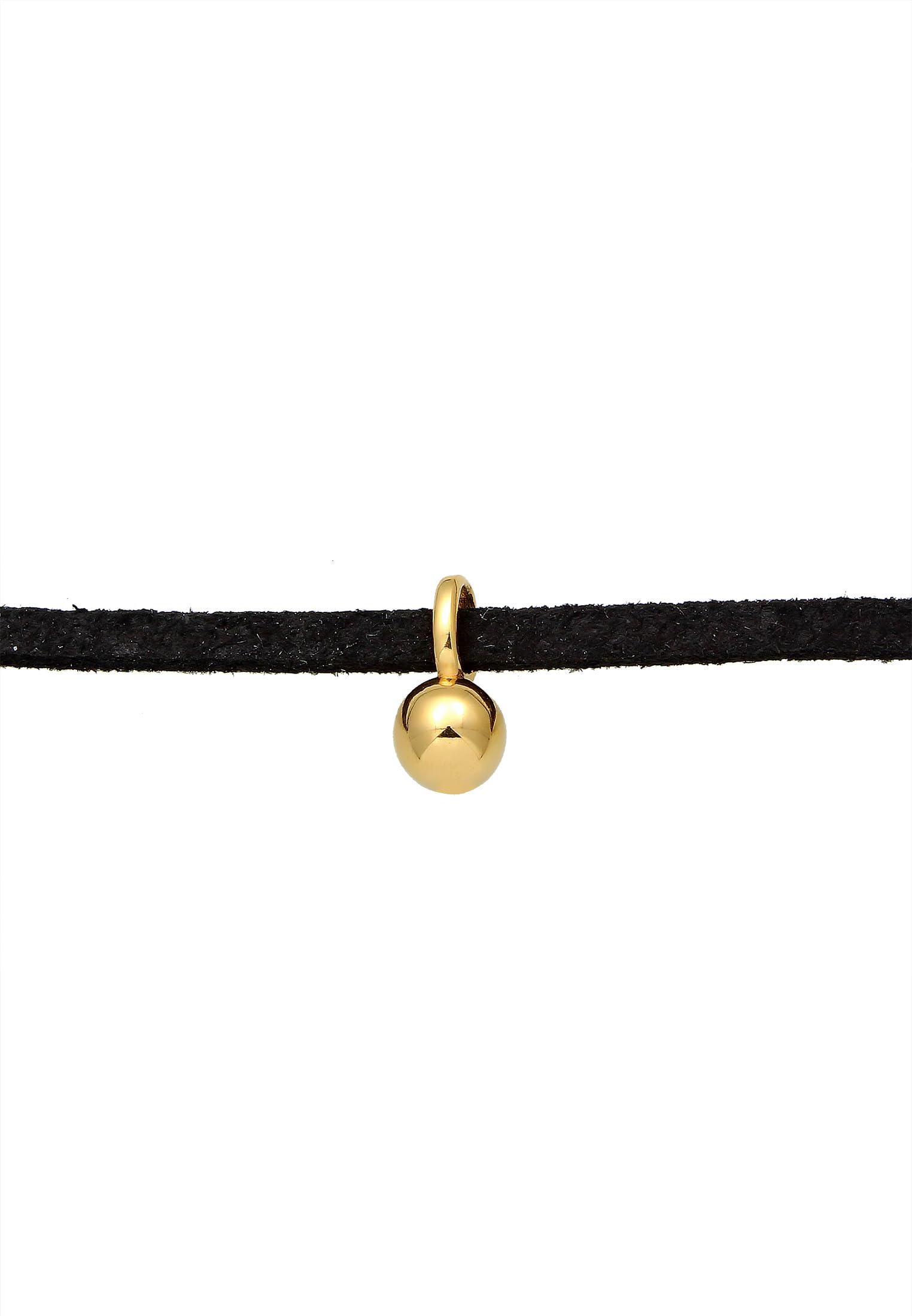 Elli Collares Choker Velour Kugel Geo Basic 925 Sterling Silber