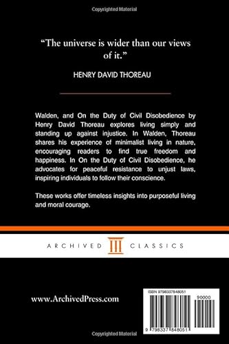 Walden, and On The Duty Of Civil Disobedience: Living Off Grid Insights into Walden and Civil Disobe