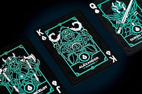 Amazon Com Sword Playing Cards 2 Deck Set Classic Delux Fanning Rare Limited Toys Games