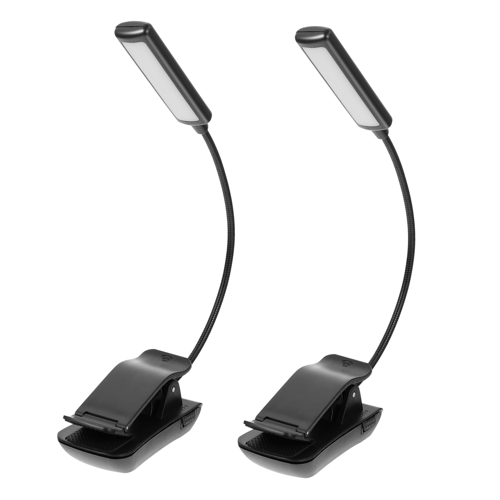 Holibanna 2Sets Rechargeable LED Music Stand Lamp Clip Design for Music Scores Reading Durable Light Distribution with Materials for Musicians and Readers
