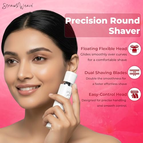 Image of Facial Hair Removal Machine|Eyebrow Trimmer & Epilator|Trimmer For Women Private Part|2 In 1 Trimmer 400 mAh Battery 1 Year Warranty|Painless Hair Removal Machine|Nose Hairs Remover,White (4 in 1)