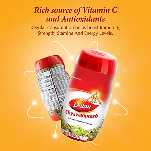 dabur chyawanprash chyavanprash - traditional inspired by ayurveda with natural ayurvedic ingredients - revitalize energize and strengthen your body naturally - not for children under 6 years- 1kg