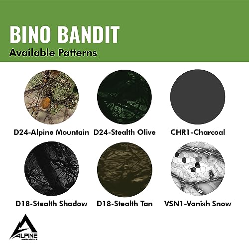 Image of Slicker Bino Bandit - Blocks Glare, Improves Visual Acuity and Reduces Eye Fatigue. FITS All Binoculars, Vanish Snow