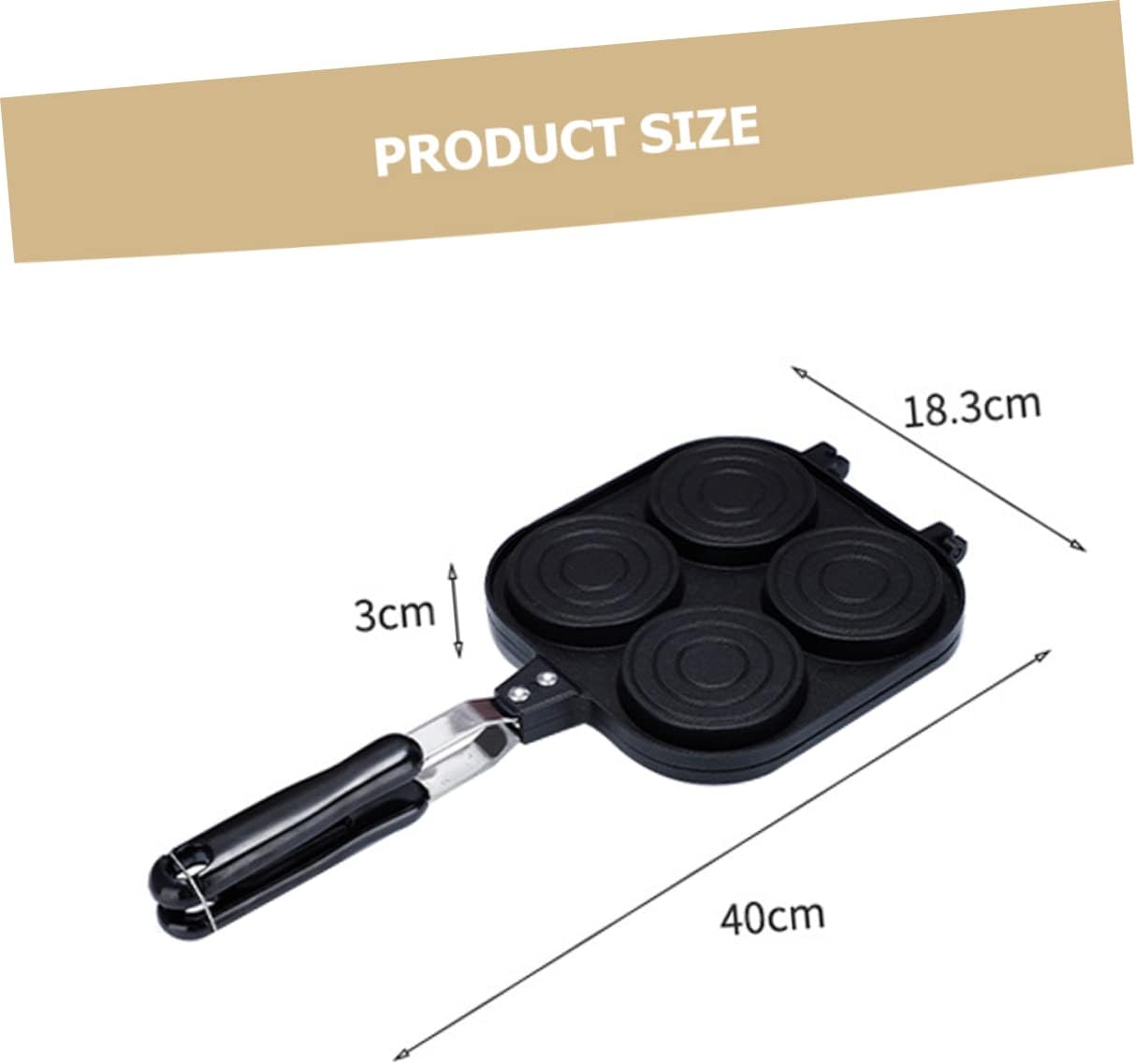 調理器具 – HUNGRY JACK'S General Store 2個 ノンスティック ホーム ダブル ハンバーグ フラップジャック グリル ポーチド アルミニウム トースター パニーニ ツール パ