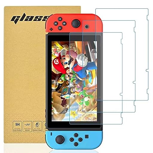 Totill [3 Unidades] Protector de Pantalla para Nintendo Switch 2017/2019, Cristal Templado para Switch Fácil Instalación, Vidrio templado 9H,Alta Definicion,Anti-Arañazos, Screen protector | Ya disponible en tu tienda friki favorita! En mundofriki.es!