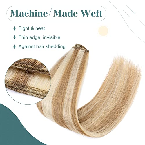 Elailite Hair Extensions Clip in Real Hair Human Hair Remy, 8 Pcs Invisible Thin Weft - Image 4