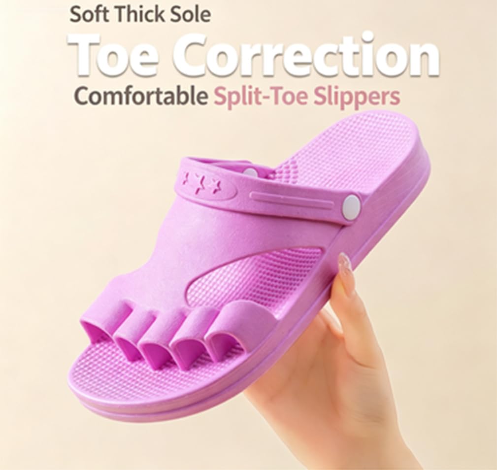 Zapatillas Ortopédicas De Dedos Separados para Juanetes | espacio extra ancho en la zona de los dedos y alineación gradual de los mismos para lograr una silueta atractiva del pie