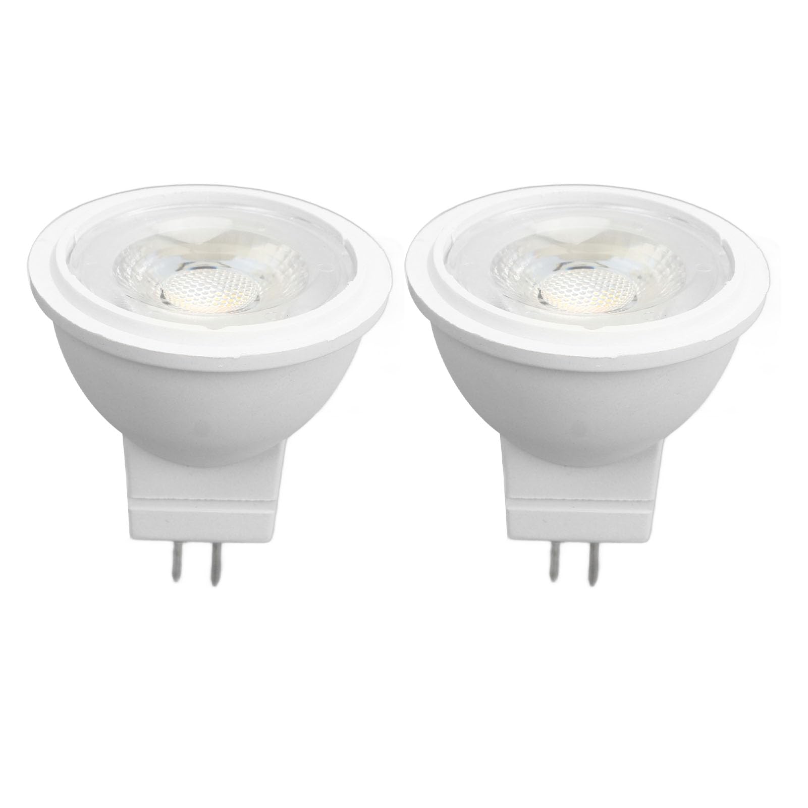 2PCS GU4 MR11 LED Bulb 3W 110V Warm White High Brightness for Spotlights Accent Lighting and Display