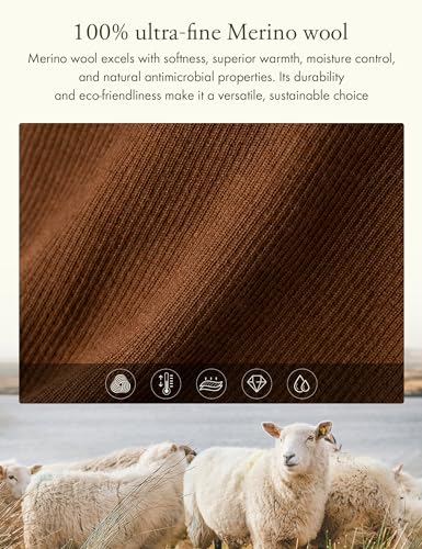 LilySilk Women's Sweater 100% Merino Wool Basic Oversized Fall & Winter Pullover with V-Neck Causal Relaxed4