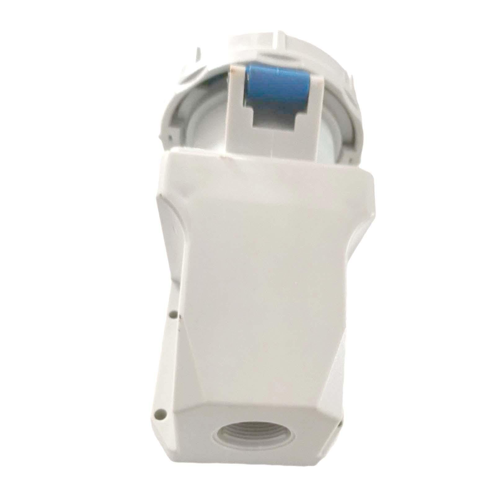 Qianly Conector Industrial Impermeable IP67, 32a 220v-250v 2p + e Azul