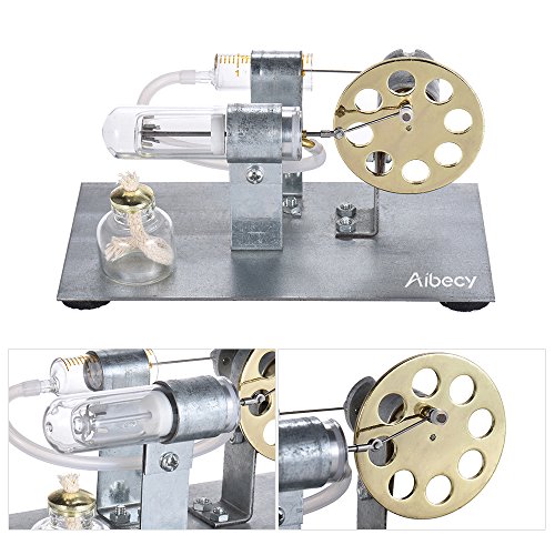 Aibecy Mini Hot Air Stirling Engine Motor Model Stream Power Physics Experiment Educational Toy