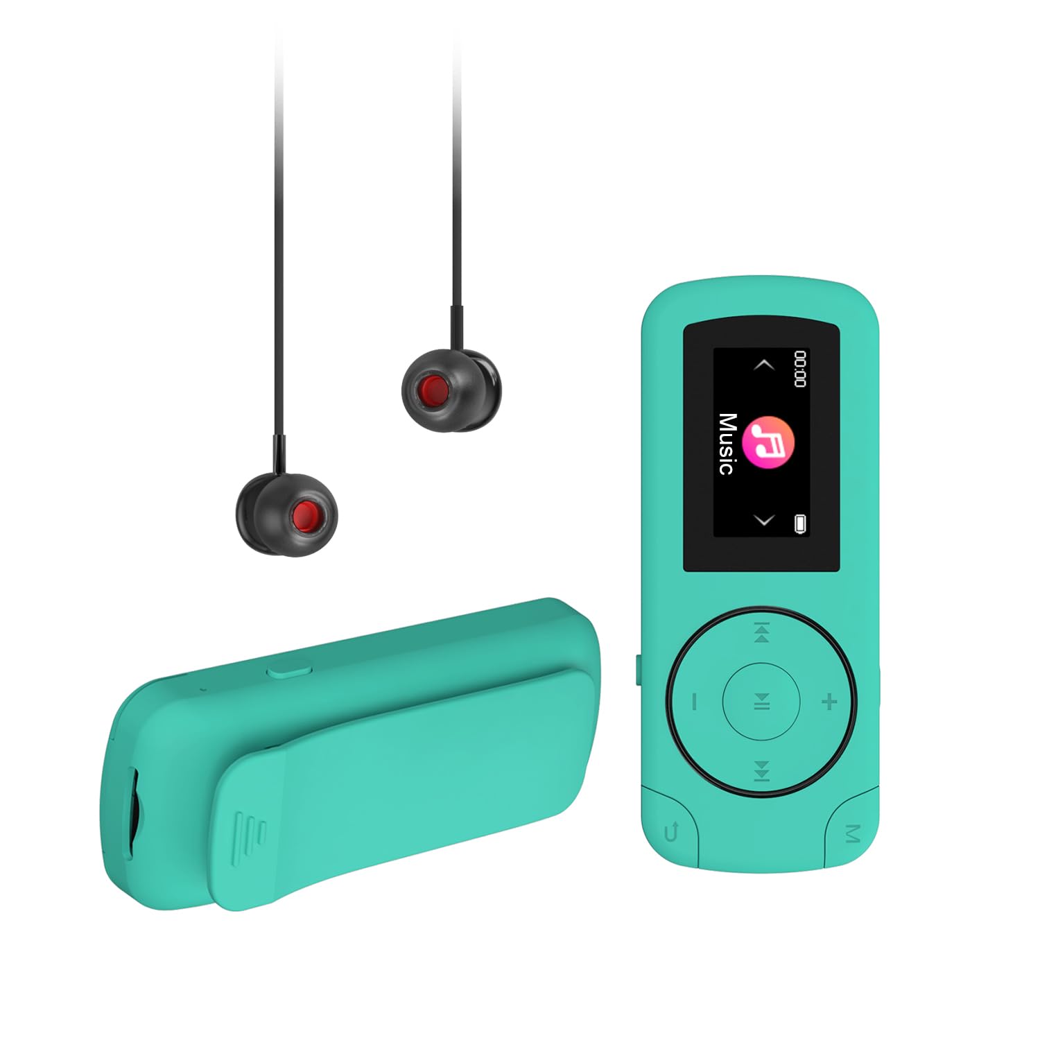 64GB Clip on Mini MP3 Player with Bluetooth,Shuffle,Recorder(No FM)