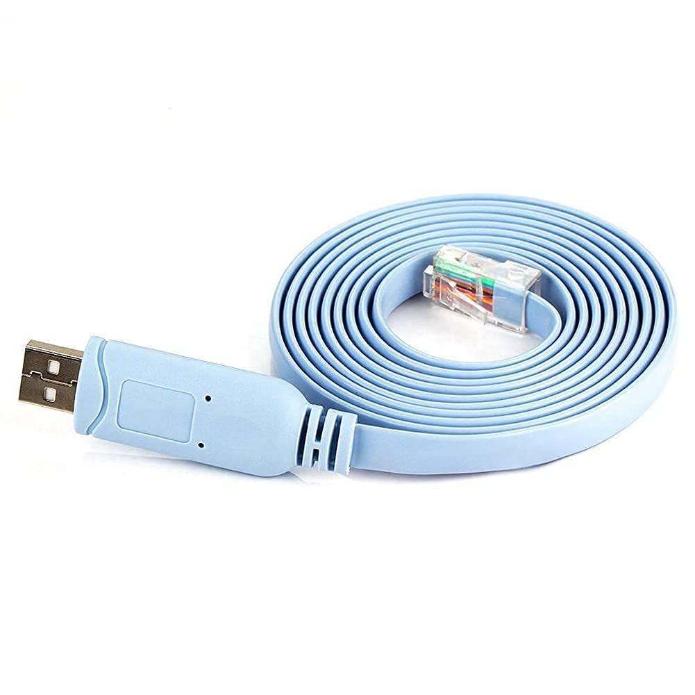 Rec Tarde USB To RJ45 Console Cable 1.8m, Computer serial port control cable Compatible With Cisco, Juniper, NETGEAR, Ubiquity, LINKSYS,TP-Link,Huawei, H3C, HP, 3com compatibly. (RTT-CBL-0155) (B09KRVBB98) Amazon Price History, Amazon Price Tracker