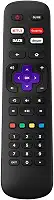 Controle Remoto Compatível Com Tv Roku Smart Led Aoc S5195 32S5195 32S5195/78 32S5195/78G 43S5195 43S5195/78 43S5195/78G Com Teclas Netflix Google Play DAZN Deezer