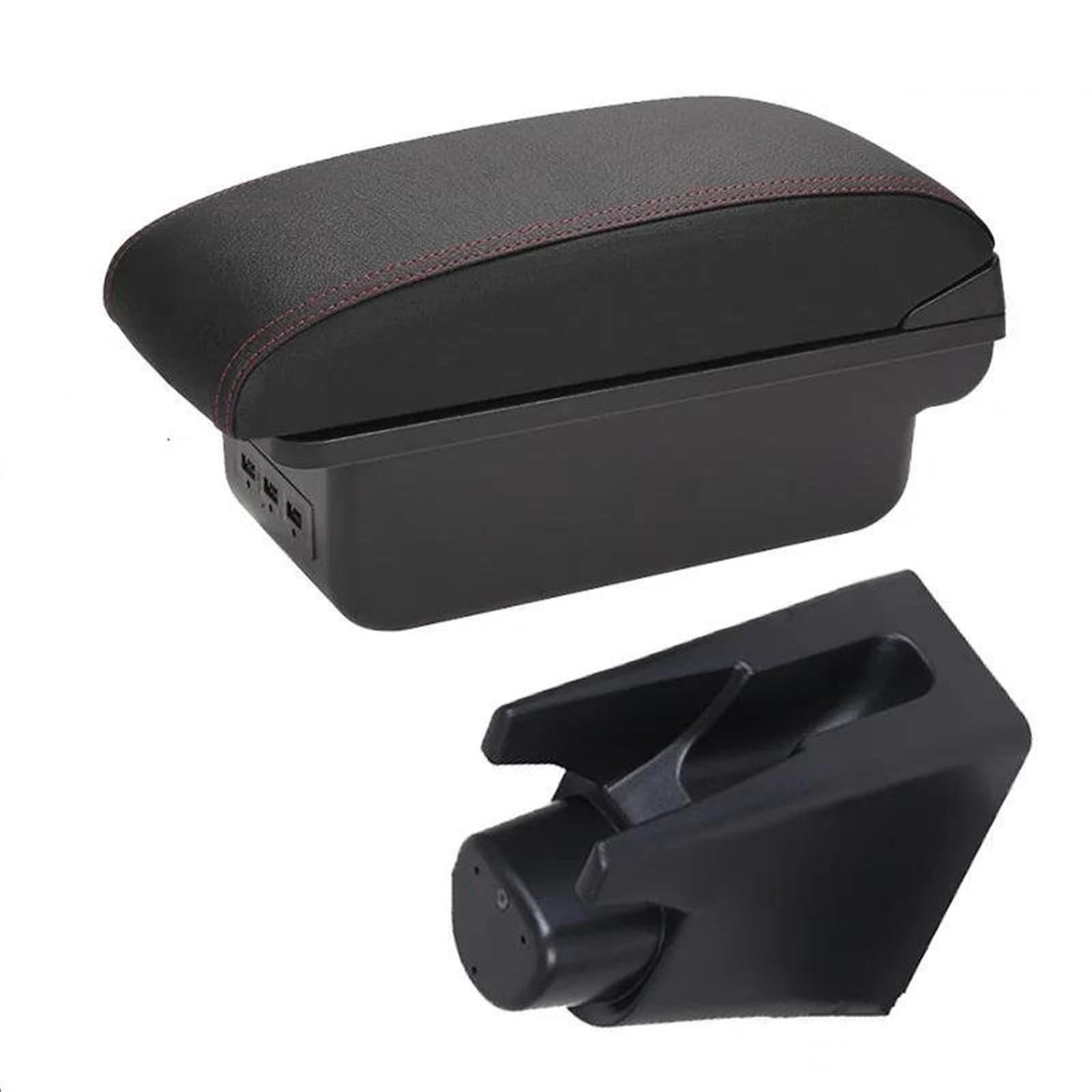 Hjkdsz C1 Black Red No Car Storage Console Armrest Boxes Interior Center Organizers Dedicated Accessories For Citroen C1(C1 Black Red No)