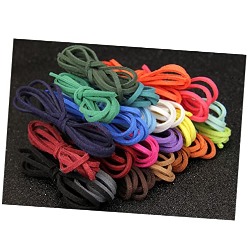 Cordón de cuero de imitación flexible para tejer joyería DIY resistente 3