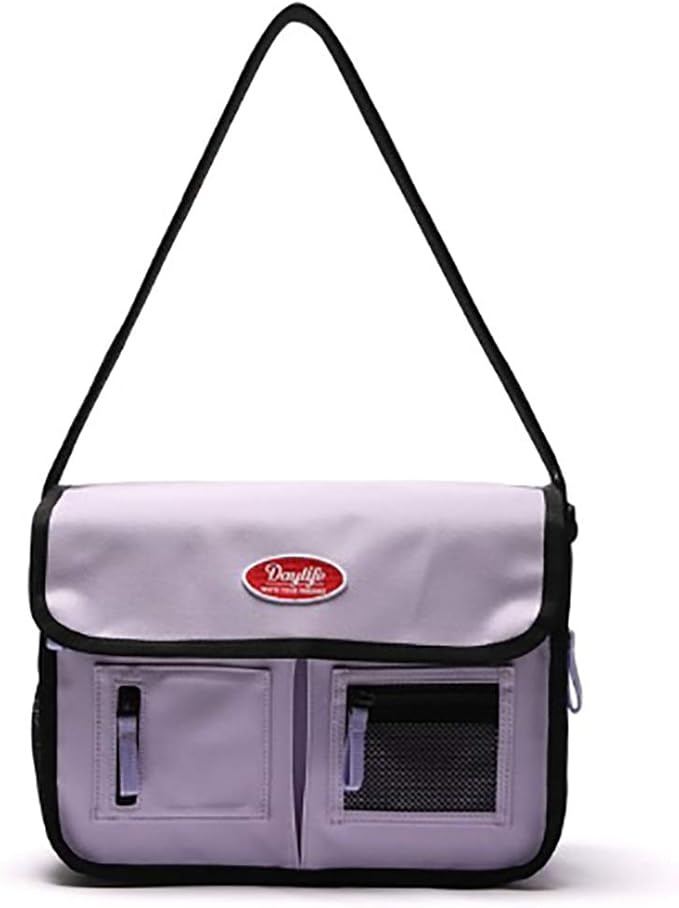 Amazon Daylife デーライフ メール メッセンジャーバッグ Mail Messenger Bag お洒落 可愛い バッグ ショルダー バッグ お出かけ用 小物入れ パープル メッセンジャーバッグ