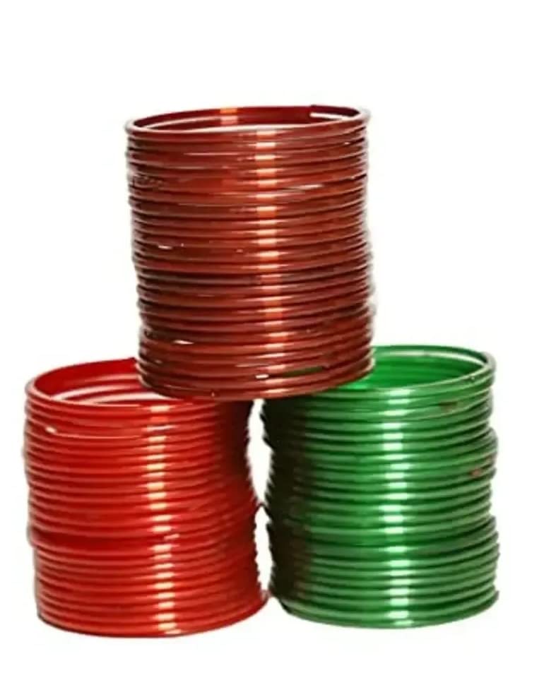 Red, Maroon and Green plain glass bangles set for women and girls pack of 72 (2.10) (B0C5RKD9N9) Amazon Price History, Amazon Price Tracker