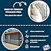 Pylex Deck Sunblind System 11070, Louvers Bracket Shutter Hardware Kit, Up to 11 Boards (48'') - Stainless Steel Brackets