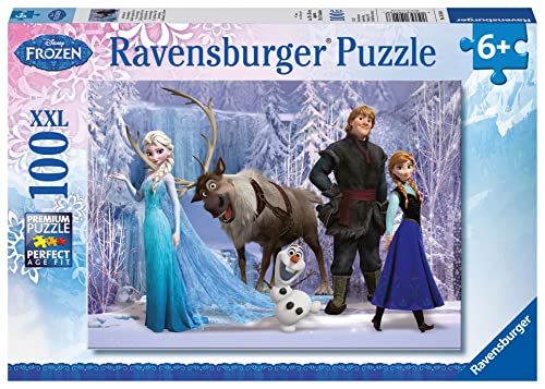Ravensburger Kinderpuzzle - 10516 Im Reich der Schneekönigin - Disney Frozen-Puzzle für Kinder ab 6 Jahren mit 100 Teilen im XXL-Format