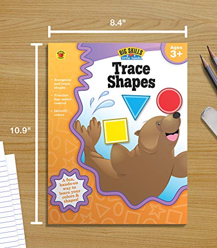 image for Brighter Child Big Skills for Little Hands® Trace Shapes Workbook—L
