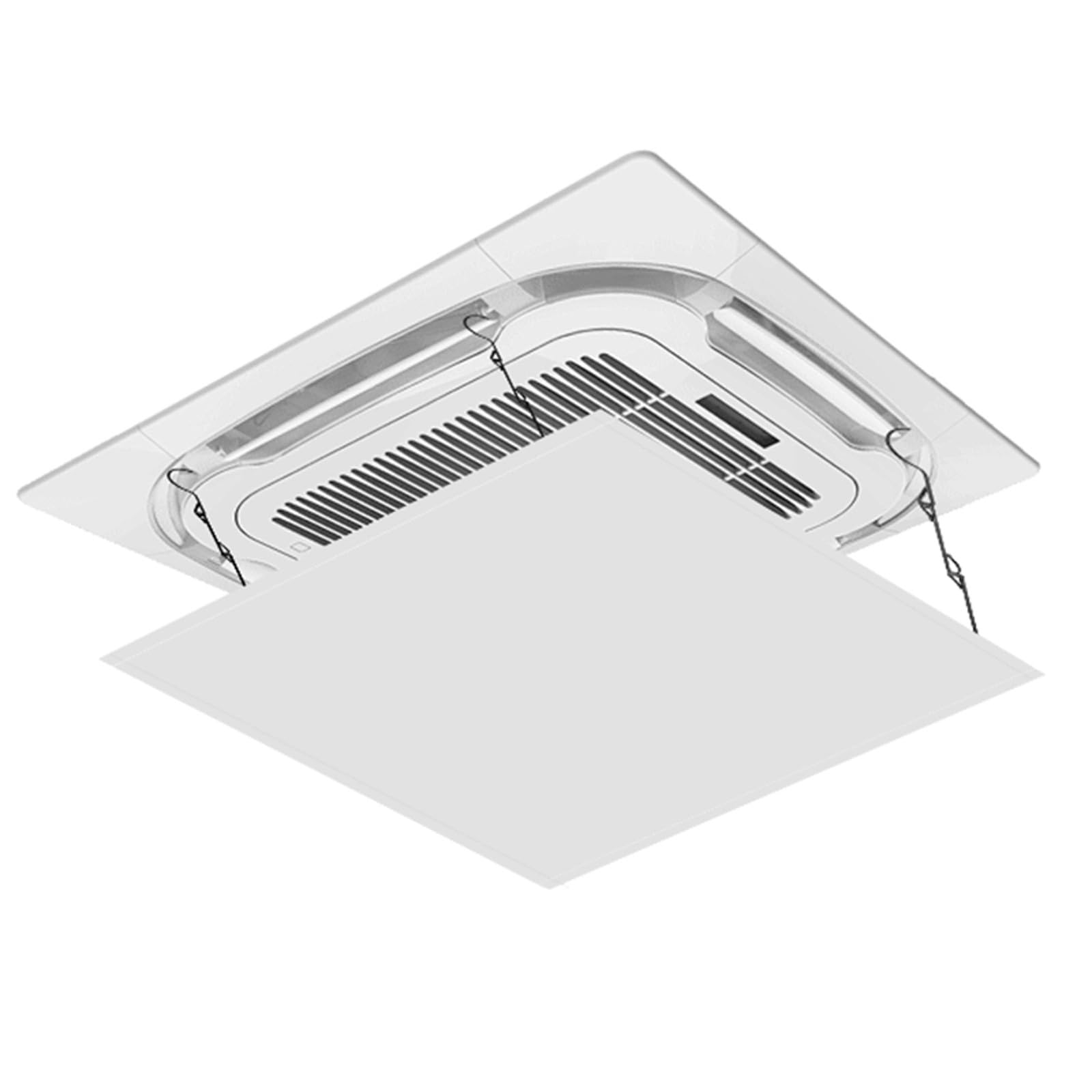 Deflettori Condizionatore, Deflettore Condizionatore Universale in Tessuto Oxford per Bocchette a Soffitto, Blocca Le Correnti d'Aria Fredda(60x60cm/24x24in)