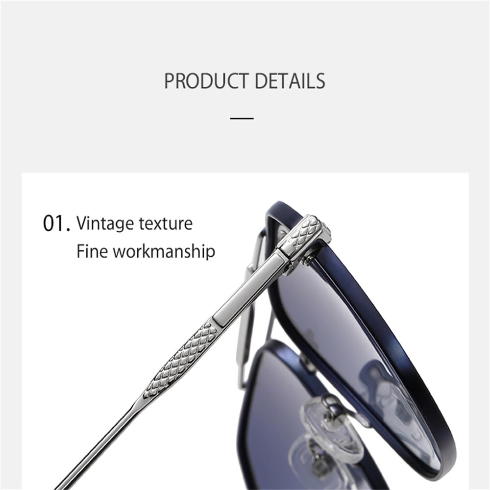 Gafas de sol polarizadas para hombre, gafas de sol de moda para mujer, montura de metal, gafas para conducir, estadios, fiest