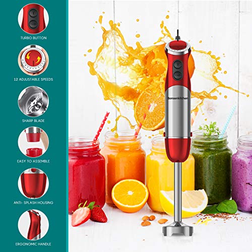 Bonsenkitchen-3-en-1-Batidora-de-Mano-Inmersion-800-W-Batidora-Multifuncional-con-Cuchillas-de-Acero-Inoxidable-304-Vaso-de-Mezcla-600-ml-Picadora-de-Alimentos-de-500-ml-Taza-de-HB8011