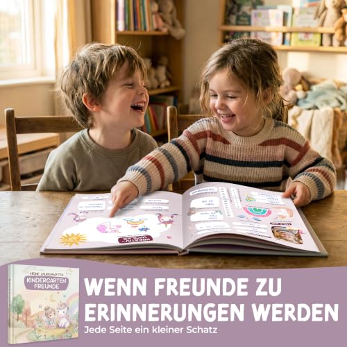 lila liebt dich Freundebuch Kindergarten Einhorn I Kindergarten Freundebuch – Ansicht 2