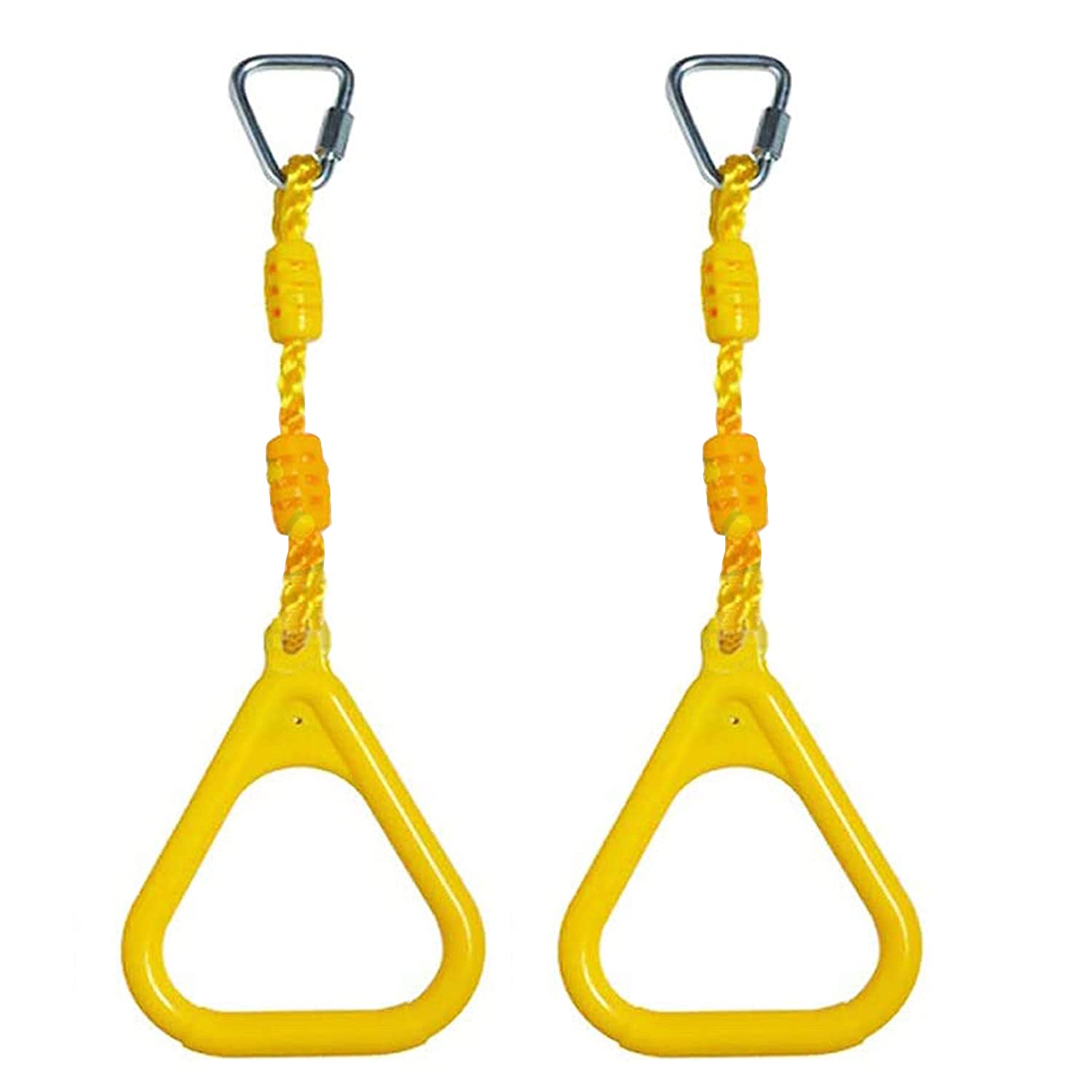 REZNOR Ninja line Rings Swing Gymnastic Rings Ninja Obstacle Accessories Outdoors Set of 2 Playground Equipment for Children Adults Swing Set, (Yellow) (B09WKNGFQK) Amazon Price History, Amazon Price Tracker