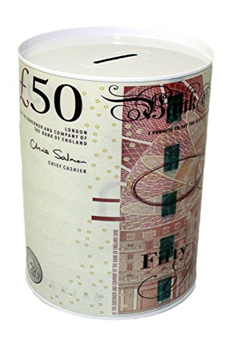 Poundsaver®, salvadanaio di latta con stampa di